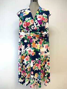 Brand NEW Jessica Howard Elegant Women's Dress Floral Print Plus Size
